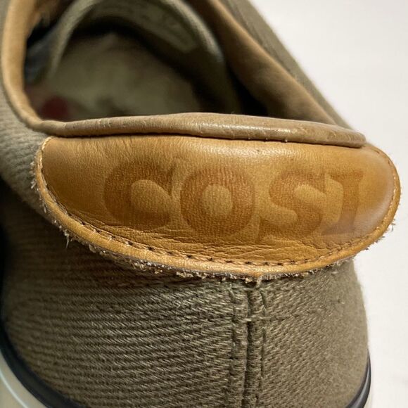 Oaktree Men’s Canvas Leather Low Top Boat Shoe Sneakers - Picture 8 of 10